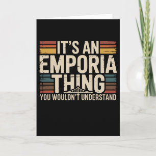 Het is een Emporia-ding Vintage Retro Vervallen Kaart