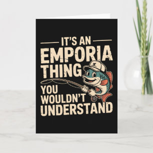 Het is een Emporia-ding Vissen Grappige Visser  Kaart