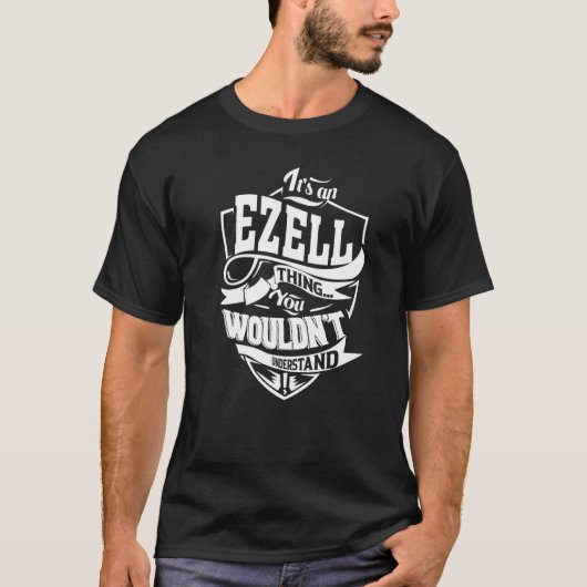 Het is een EZELL-ding met premium T-shirt (Voorkant)