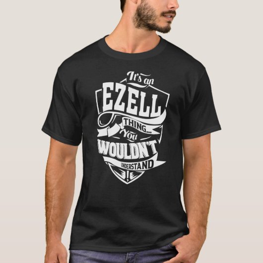 Het is een EZELL-ding met premium T-shirt (Voorkant)