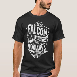 Het is een FALCON ding T-shirt