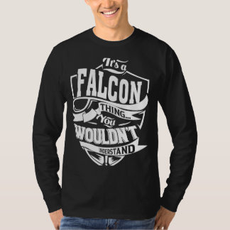 Het is een FALCON ding T-shirt