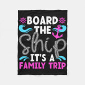 Het is een familie cruise reis 2025 familie cruisi fleece deken (Voorkant)