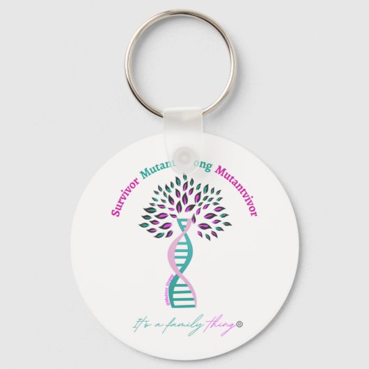 Het is een familie die een gigantische koffie-mok sleutelhanger (Voorkant)