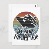 Het is een familietraject, cruise Ship Vacation Gi Briefkaart (Voorkant / Achterkant)