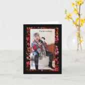 Het is een fantastisch idee om herfsten op de vloe kaart (Gele Bloem)