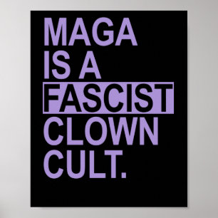 Het is een fascistische clownscultus - Lavendel Poster