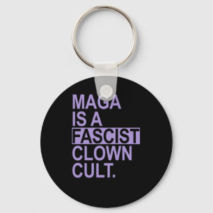 Het is een fascistische clownscultus - Lavendel Sleutelhanger