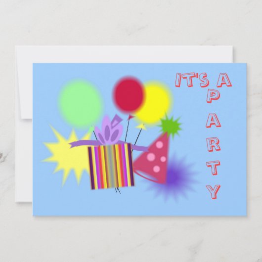 Het is een feest kaart (Voorkant)