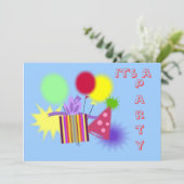 Het is een feest kaart (Staand voorkant)