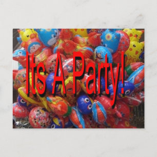 Het is een feest!  Leveringen Uitnodiging Briefkaart