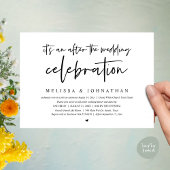 Het is een feest na het huwelijksfeest, diner kaart