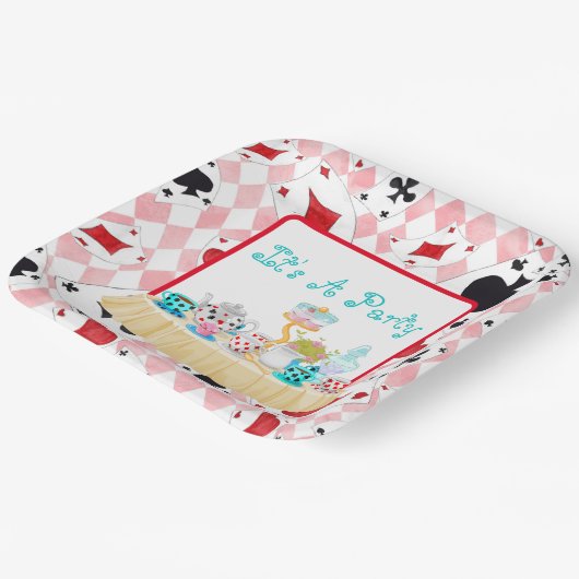 Het is een feest papieren bordje (Gebogen)