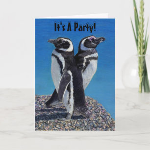 Het is een feest! Penguin Invitation