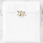 Het is een feest! ronde sticker (Tas)