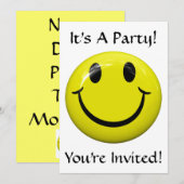 Het is een feest! Uitnodiging (Voorkant / Achterkant)