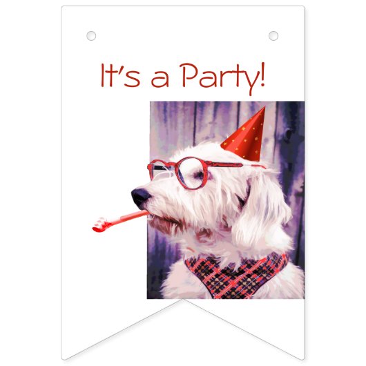 Het is een feestelijke feestdag. vlaggetjes (Tweede vlag)