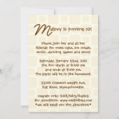 Het is een feestelijke feestelijke uitnodiging voo (Achterkant)