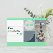 Het is een feestje kaart (Staand voorkant)