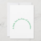 Het is een feestje kaart (Achterkant)