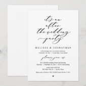 Het is een feestje na een huwelijk op de vlucht. kaart (Voorkant / Achterkant)