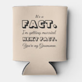 Het is een feit | Grappig huwelijksaanzoek amandel Blikjeskoeler (Voorkant)