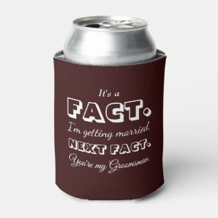 Het is een feit Grappig huwelijksaanzoek maroon Blikjeskoeler
