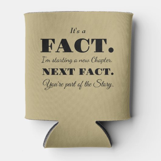 Het is een feit | Groomsman Grappig Voorstel Zand  Blikjeskoeler (Voorkant)