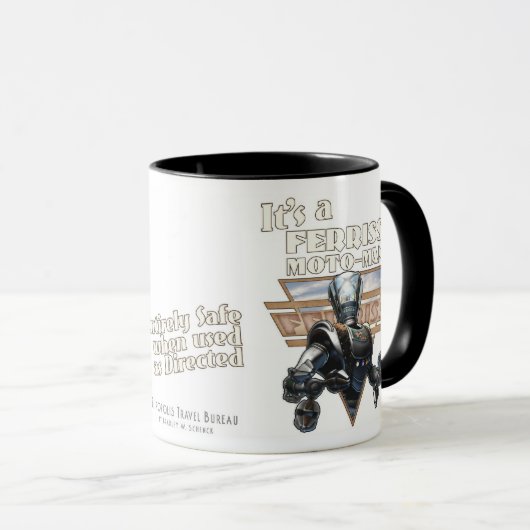 Het is een Ferriss Moto-Man Mok (Voorkant rechts)