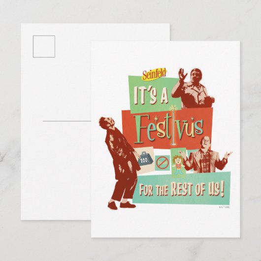 Het is een Festivus voor de rest van ons Briefkaart (Voorkant / Achterkant)