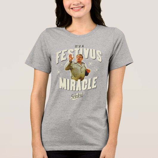 Het is een Festivus Wonder Tri-Blend Shirt (Voorkant)
