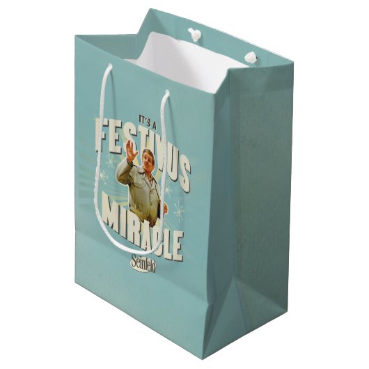 Het is een Festivus Wonders Medium Cadeauzakje (Voorkant Gekanteld)