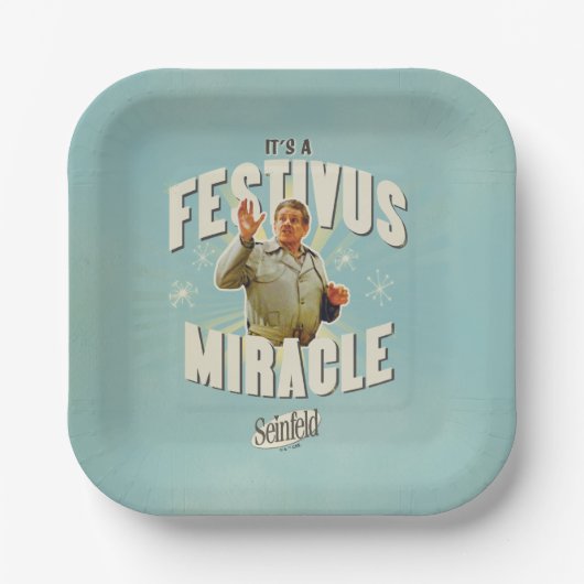 Het is een Festivus Wonders Papieren Bordje (Voorkant)