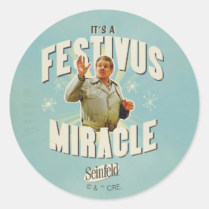Het is een Festivus Wonders Ronde Sticker