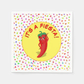 Het is een Fiesta met Confetti Pattern Servet (Voorkant)