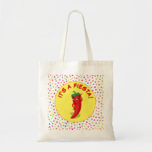 Het is een Fiesta met Confetti Pattern Tote Bag
