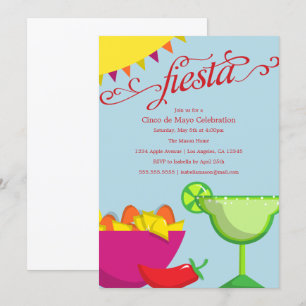 Het is een Fiesta!   partijuitnodiging Kaart