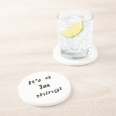 Het is een fiscale zaak! zandsteen onderzetter (Zijkant)