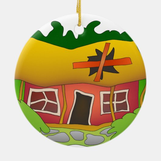 Het is een Fixer Upper Keramisch Ornament (Achterkant)