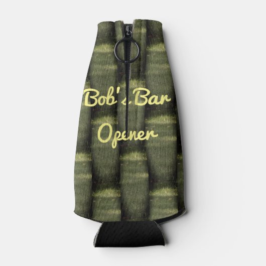 Het is een fles. flesjeskoeler (Achterkant)