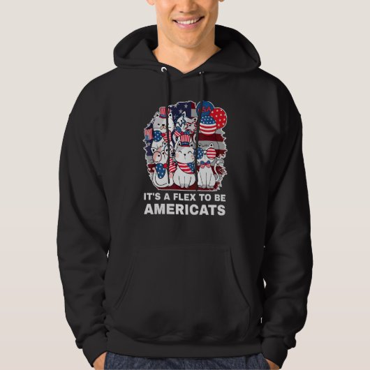Het is een flex om Amerikaan te zijn Hoodie (Voorkant)
