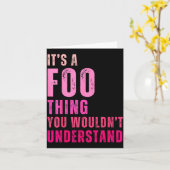 Het is een Foo ding dat je niet zou begrijpen Foo Kaart (Gele Bloem)