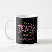 Het is een Frances-ding Roze Goud Vrouwen Cadeau