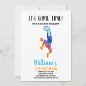 Het is een Game Time Basketball Uitnodigingen (Voorkant)