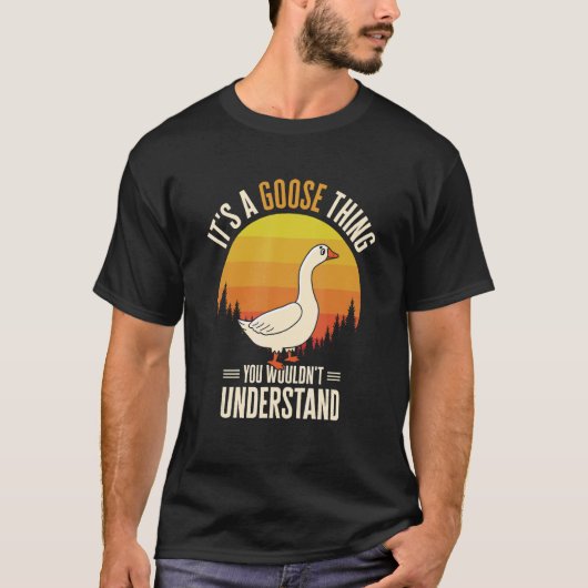 Het is een ganzen Boerderij Diervogel Fa. T-shirt (Voorkant)