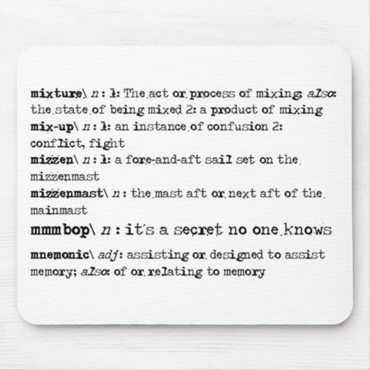 Het is een geheim dat niemand weet! muismat (Voorkant)