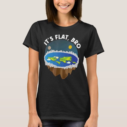 Het is een geheim samenzweringscomplot van Flat Br T-shirt (Voorkant)