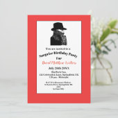 Het is een geheim - Verrassing verjaardagsfeestje  Kaart (Staand voorkant)