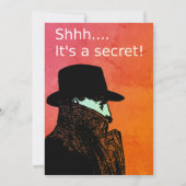 Het is een geheime - verrassende pensioenpartij kaart (Achterkant)