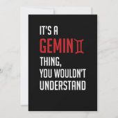 Het is een Gemini ding, je zou het niet begrijpen Kaart (Voorkant)